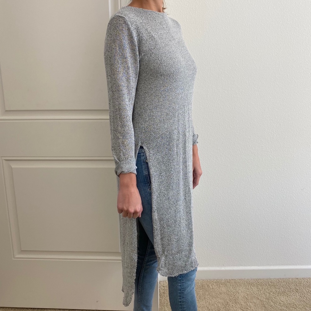 Zara long sweater with side slits